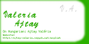 valeria ajtay business card